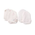 HelloBaby Kız Bebek Eldiven Hayvan Baskılı - Ekru