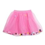 HelloBaby Kız Bebek Etek Geometrik Şekil Baskılı Reçme - Pembe