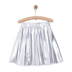 HelloBaby Kız Bebek Etek Metallic Reçme Paça Gümüş -
