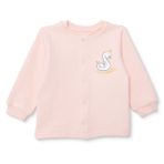 HelloBaby Kız Bebek Kapitone Hırka Hayvan Baskılı Çıtçıtlı Bisiklet Yaka Sleeveless - Pembe