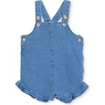 Hellobaby Kız Bebek Kısa Tulum Düğmeli Modelli Yaka Atlet Reçme - İndigo - 2 - 3 Yaş