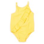 HelloBaby Kız Bebek Mayo Fırfırlı Sarı -