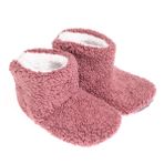 HelloBaby Kız Bebek Panduf Wellsoft Teddy Mürdüm -