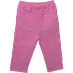 Hellobaby Kız Bebek Pantolon Müslin Reçme Paça Pembe - 1,5 - 2 Yaş