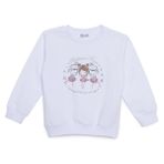 HelloBaby Kız Bebek Sweatshirt Bisiklet Yaka Uzun Kol