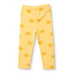 HelloBaby Kız Bebek Tayt Güneş Baskılı Reçme - Sarı
