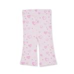 HelloBaby Kız Bebek Tayt Kalp Baskılı Desenli - Pembe