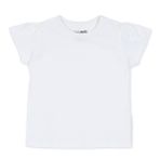 HelloBaby Kız Bebek Tişört Bisiklet Yaka Short Sleeve - Ekru