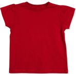 Hellobaby Kız Bebek Tişört Bisiklet Yaka Short Sleeve - Kırmızı - 9 - 12 Ay