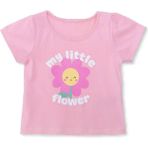 Hellobaby Kız Bebek Tshirt Süprem Bisiklet Yaka Kısa Kol - Pembe - 12 - 18 Ay