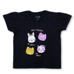 HelloBaby Kız Bebek Tshirt Süprem Bisiklet Yaka Kısa Kol