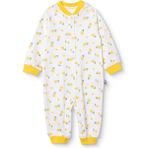 Hellobaby Kız Bebek Tulum Çıtçıtlı Bisiklet Yaka Uzun Kol Patikli - Ekru - 3 - 6 Ay