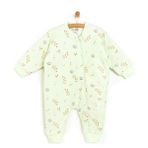 HelloBaby Kız Bebek Uyku Tulumu Çıtçıtlı Bisiklet Yaka Uzun Kol Ribanalı - Açık Yeşil
