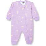 Hellobaby Kız Bebek Uyku Tulumu Prenses Baskılı Fermuarlı Bisiklet Yaka Uzun Kol Ribanalı - Lila - 2 Yaş