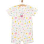 HelloBaby Kız Kısa Tulum Kız Bebek - Beyaz - 3 Yaş