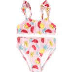 Hellobaby Meyveler Baskılı Kız Bikini Takımı Kız Bebek - Pembe - 4 Yaş