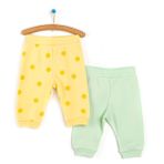HelloBaby Mor Basic 2'li Patiksiz Kız Bebek Pantolon