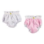 HelloBaby Pembe Beyaz No Color 2'li Alıştırma Külodu