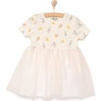 Hellobaby Romantic Garden Kız Elbise Kız Bebek - Ekru - 1 Yaş
