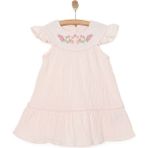 HelloBaby Rustik Kız Elbise Kız Bebek - 9 Ay - Somon