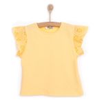 HelloBaby Sarı Sun Flower Polo Yaka Kız Bebek Bluz