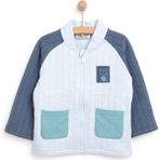 HelloBaby Space Kapüşonlu Hırka Erkek Bebek - 1,5 Yaş - Açık Mavi
