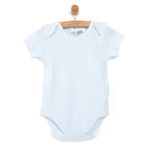 HelloBaby Unisex Açık Mavi Kısa Kol Body