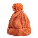 HelloBaby Unisex Ponponlu Bere Triko Pamuklu Mercan -