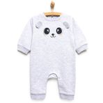 HelloBaby Yenidoğan Figürlü Patiksiz Unisex Kar Melanj Tulum