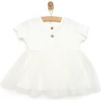 HelloBaby Yenidoğan Kız Tütülü Elbise Kız Bebek - 6 Ay - Ekru