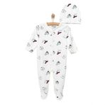 HelloBaby Yenidoğan Patikli Şapka Karışık Renkli Tulum