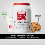 Hellobari Formula Protedual | Whey Protein - Kazein Proteini | Kurabiye Aromalı | 28 Porsiyon