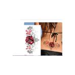 HelloBeautiful Tatto Su Geçirmez Geçici Dövme Ürün Boyutu 21*11.4 cm Bel Güllerde