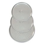 Hellomani 3'lü Set Lüx Delikli Pizza Tepsisi Lahmacun Pide Tepsisi 28-32-36 Cm