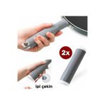 Hellomani Pratik Isı Yalıtımlı Kaydırmaz Silikon Tava Sapı Tutacağı (2li Set)