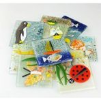 Hellove Banyo Cam Gider Kapağı 5 Adet Renkli Dekoratif 10x10 cm Ölçüsünde