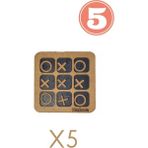 Hellove Çocuklar İçin Eğitici Oyuncak 5 Adet Xox Oyunu Tic Tac Oyunu - Renkli