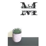 Hellove Dekoratif Ahşap Harf Monogram Harf 1 Adet Dekoratif Duvar Süsü M Harfi Büyük