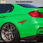 Hellove Kan Damla Oto Sticker 15 CM