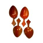 Hellove Oyun Kaşığı Kısa Saplı Kına Gecesi Kaşığı Yumurta Kaşığı 4 Adet