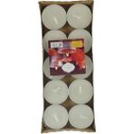 Hellove Tealight Mum 10'lu Özel Günler Için Mum Yuvarlak Mum - Beyaz - 10 Adet