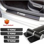 Hellove Tofaş Sticker Karbon Kapı Eşiği Oto Sticker 4 Lü Set
