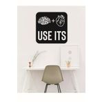 Hellove Use It Brain + Heart Beynini ve Kalbini Kullan Duvar Tablosu Ahşap Duvar Yazıs