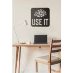 Hellove Use It Duvar Tablosu Ahşap Duvar Yazısı Lazer Duvar Süsü