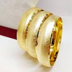 Hellove Zımpara Model 6.4 Cm Bilezik Altın Kaplama Bilezik 09