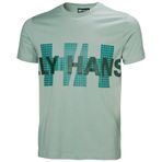 Helly Hansen CORE GRAPHIC T 2.0 Erkek Polo Tişört, Yeşil, L