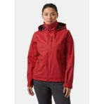 Helly Hansen Crew Hooded 2.0 Kadın Ceket Kırmızı Su Geçirmez Nefes Alabilir M Beden