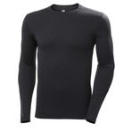 Helly Hansen Erkek Lifa Merino Midweight Crew Tişört Siyah,S