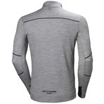 Helly Hansen Erkek LIFA Merino Yarım Fermuarlı Gömlek 75107, gri (Grey Melange), M - Chest 39.5" (100cm)