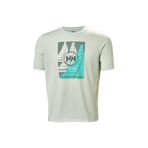 Helly Hansen HHA.34419_HELLY HANSEN HP RACE GRAP Açık Yeşil Bisiklet Yaka Normal Düz Erkek T-Shirt